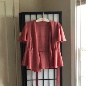 Vintage small wrap blouse